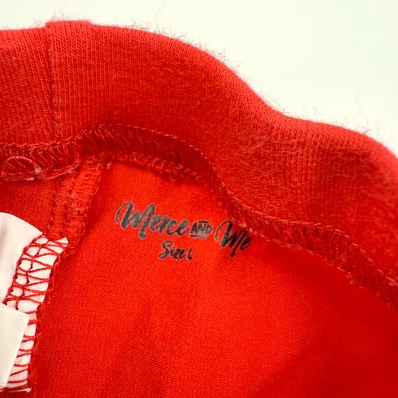 Merce & Me Red Ruffle Shorts - Picture 4 of 5